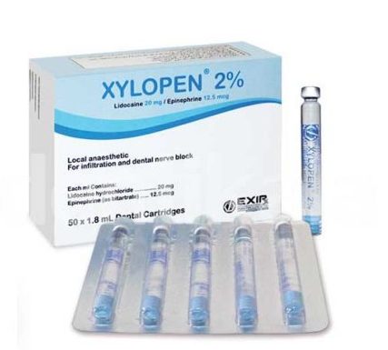 کارپول 2% لیدوکائین زایلوپن